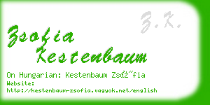 zsofia kestenbaum business card